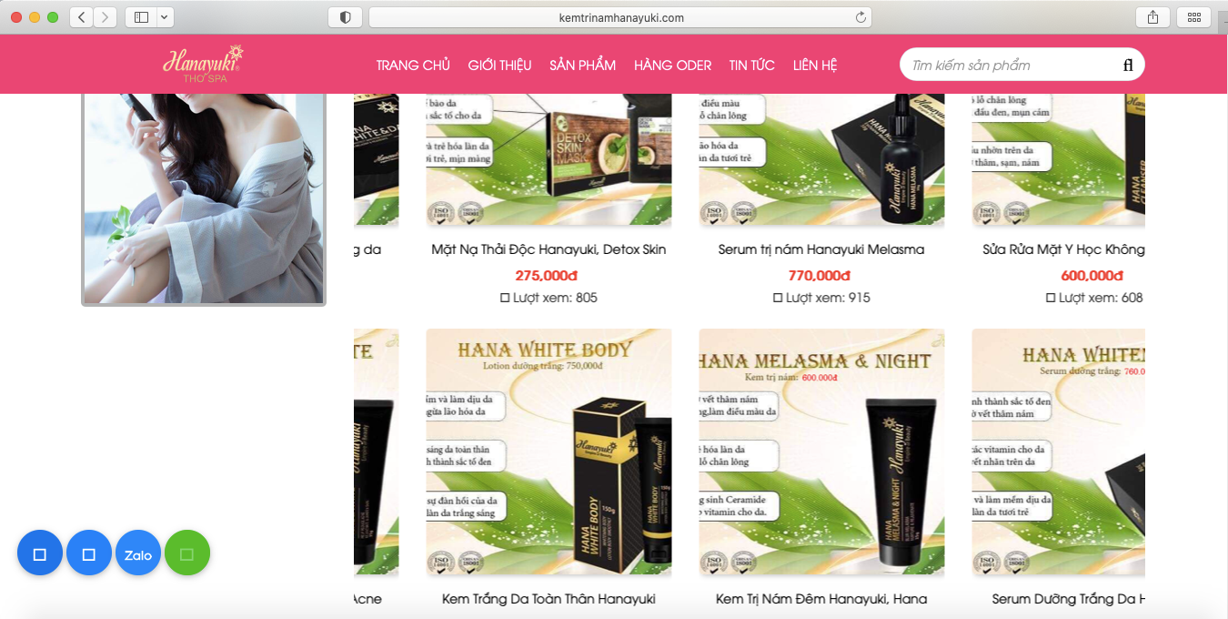 Bài 1: Hàng loạt website quảng cáo mỹ phẩm Hanayuki lừa dối người tiêu dùng?
