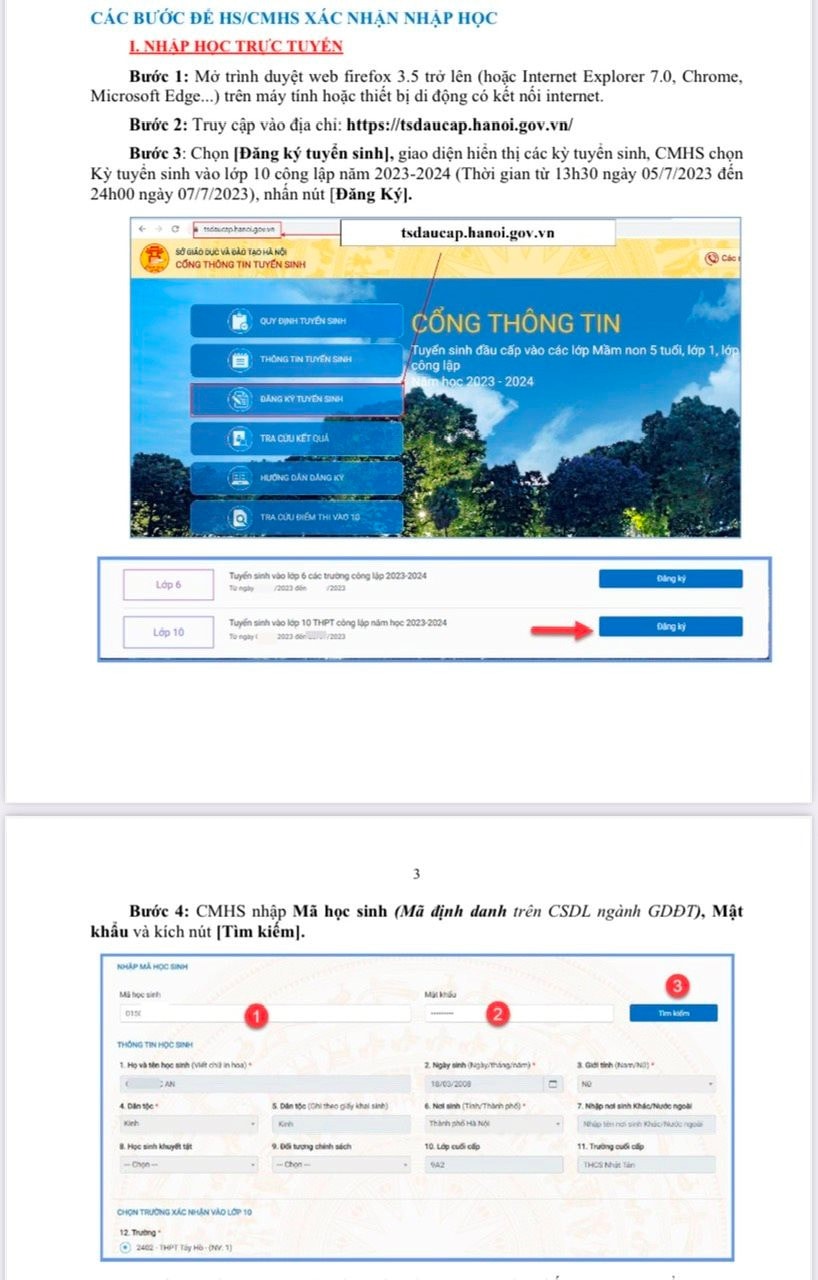 Hà Nội: Những lưu ý với học sinh nhập học lớp 10 THPT công lập -0