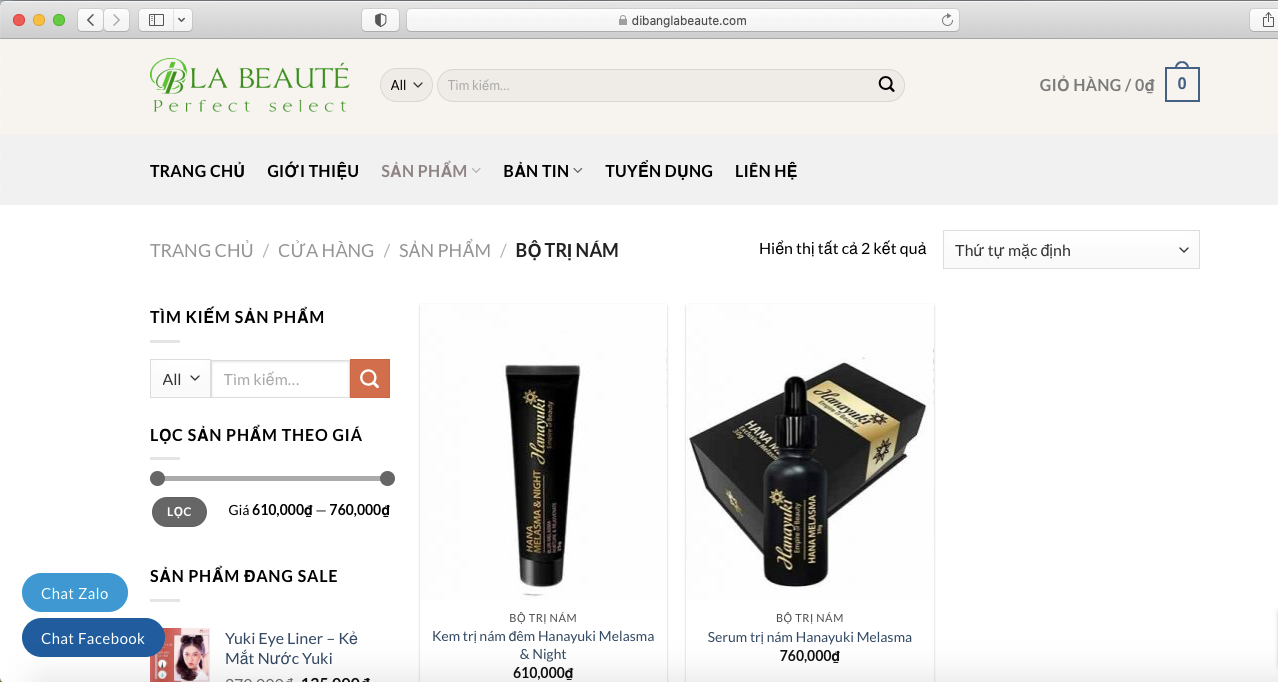 Bài 1: Hàng loạt website quảng cáo mỹ phẩm Hanayuki lừa dối người tiêu dùng?
