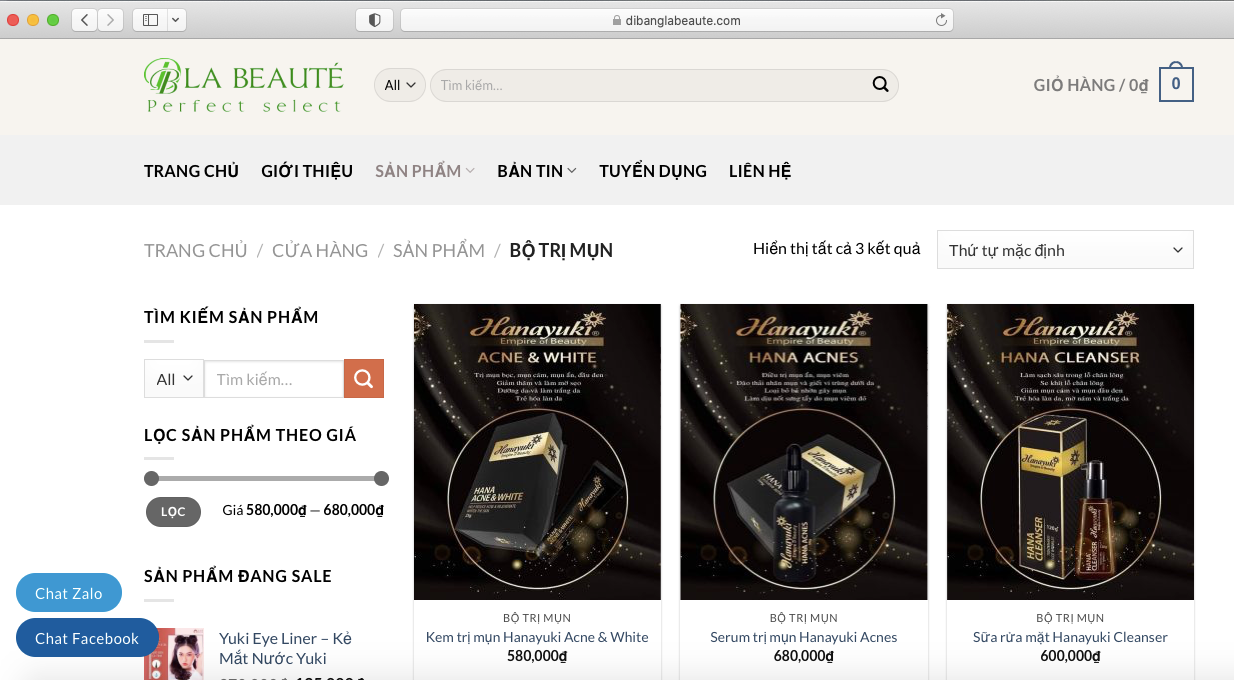 Bài 1: Hàng loạt website quảng cáo mỹ phẩm Hanayuki lừa dối người tiêu dùng?
