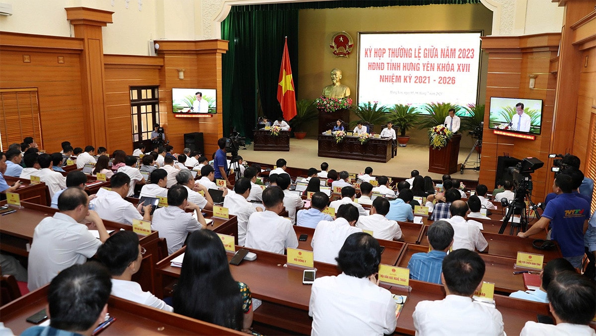 HĐND tỉnh Hưng Yên Khóa XVII khai mạc Kỳ họp thường lệ giữa năm 2023 -2