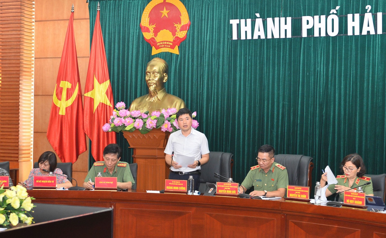 Đoàn giám sát của Ủy ban Quốc phòng và An ninh làm việc với UBND TP. Hải Phòng -0