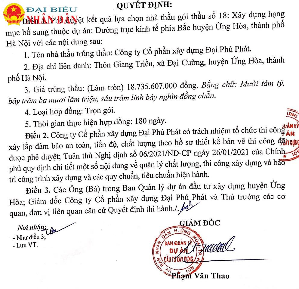 Công ty cổ phần xây dựng Đại Phú Phát thường xuyên trúng các gói thầu đầu tư công -0