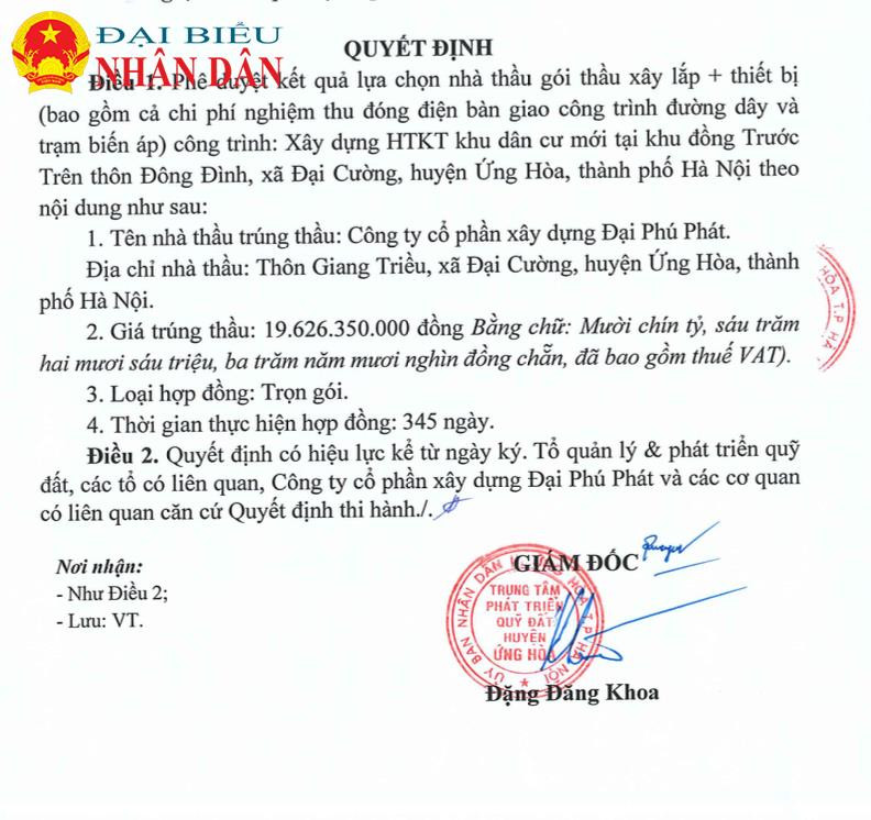 Công ty cổ phần xây dựng Đại Phú Phát thường xuyên trúng các gói thầu đầu tư công -0