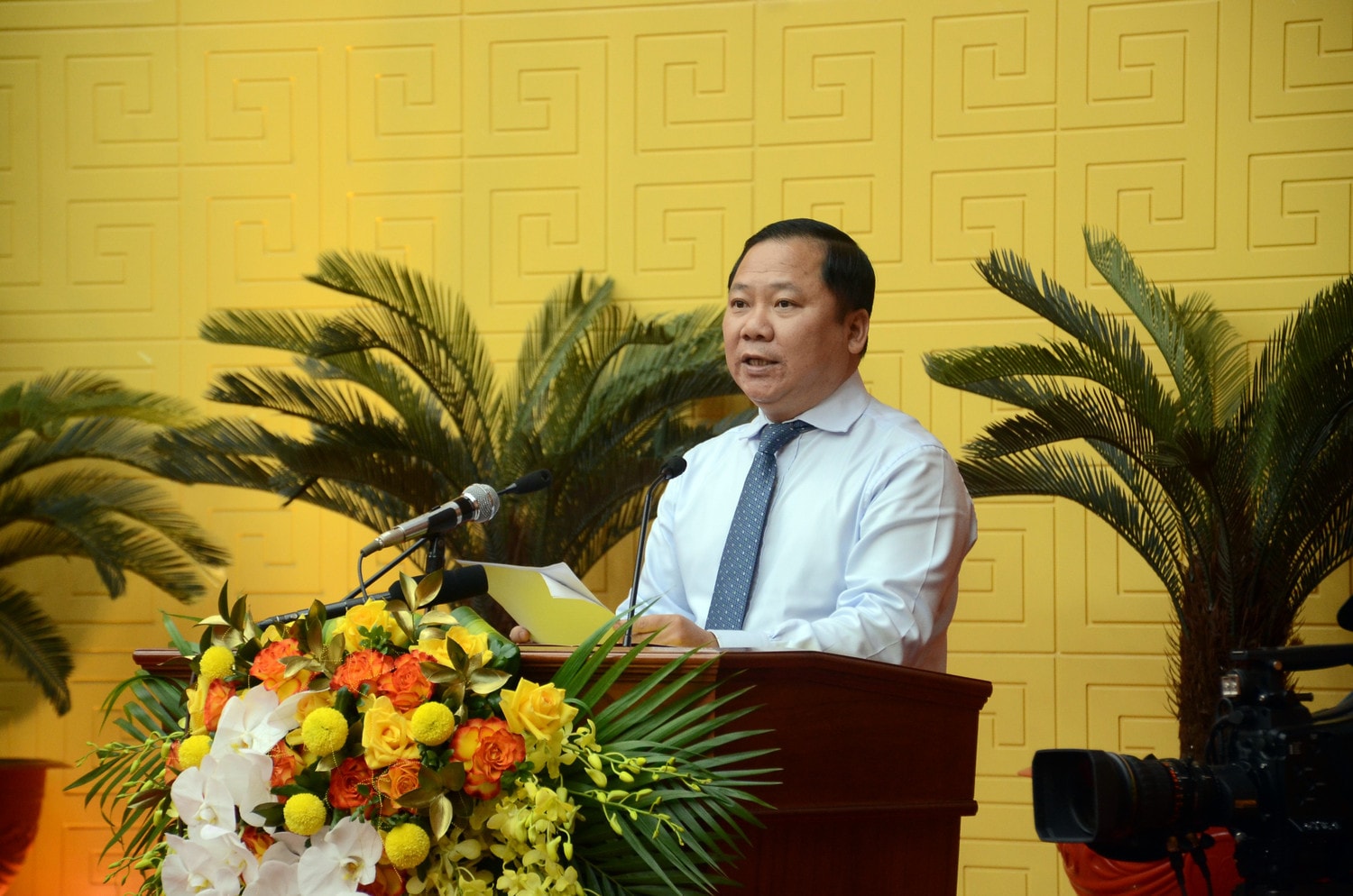 Bí thư Tỉnh ủy Nguyễn Phi Long phát biểu chỉ đạo tại Kỳ họp Khai mạc Kỳ họp thứ 14, HĐND tỉnh Khóa XVII -0
