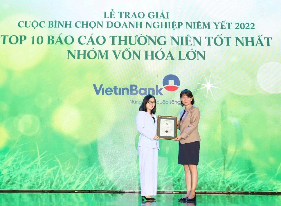 VietinBank xuất sắc 3 năm liền nằm trong Top 10 báo cáo thường niên tốt nhất thị trường