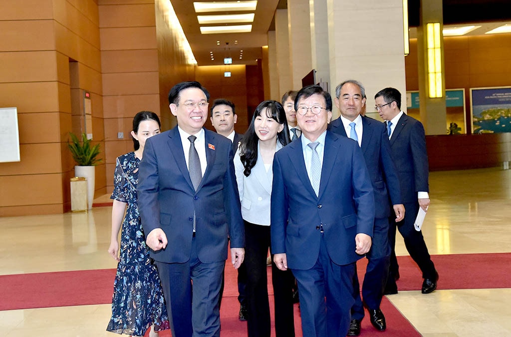 Chủ tịch Quốc hội Vương Đình Huệ và Chủ tịch Quốc hội Hàn Quốc Park Byeong Seug Chủ tịch Quốc hội Vương Đình Huệ tiếp nguyên Chủ tịch Quốc hội Hàn Quốc Park Byeong Seug -0