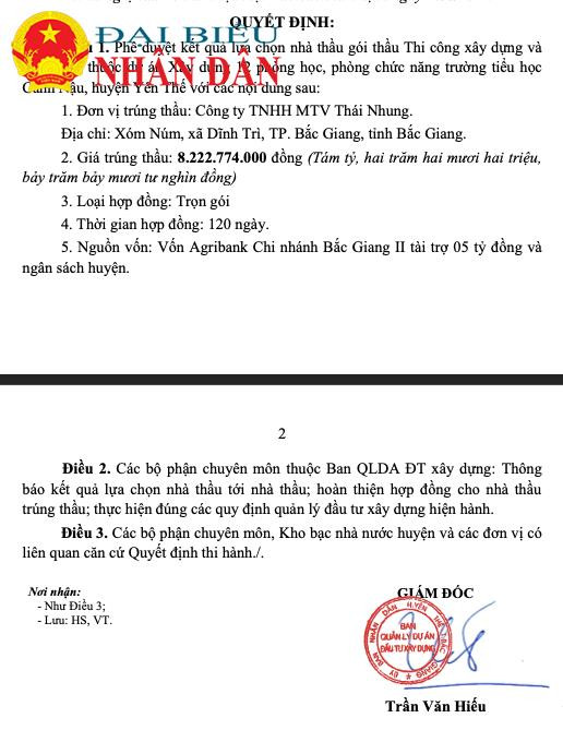 Bắc Giang: Đề nghị thanh tra các gói thầu có tỷ lệ tiết kiệm 
