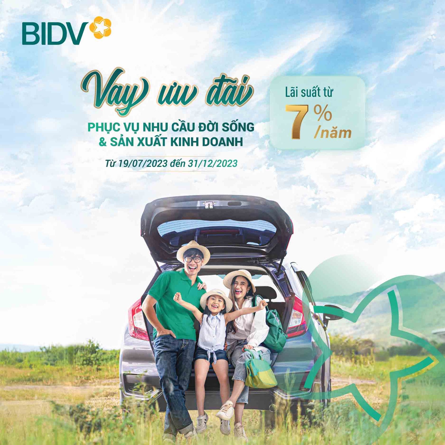 Vay vốn lãi suất hấp dẫn chỉ từ 7%/năm tại BIDV dành cho cá nhân -0