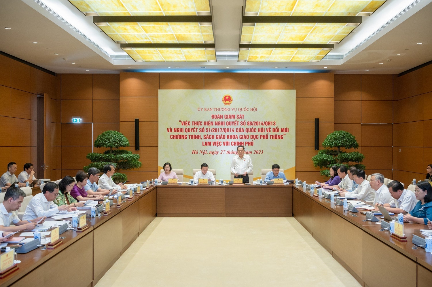 toàn cảnh cuộc làm việc - ảnh: T.Chi 