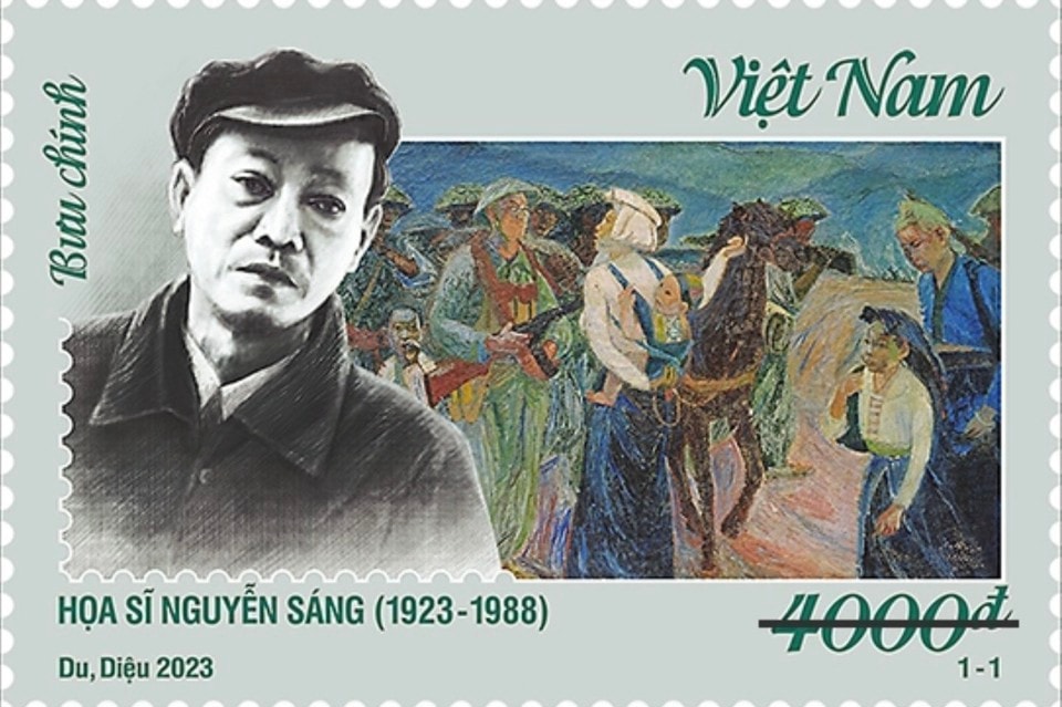 Ra mắt bộ tem kỷ niệm 100 năm sinh họa sĩ Nguyễn Sáng