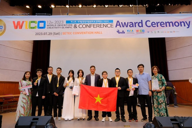 Học sinh Việt Nam đạt huy chương Vàng cuộc thi WICO -0
