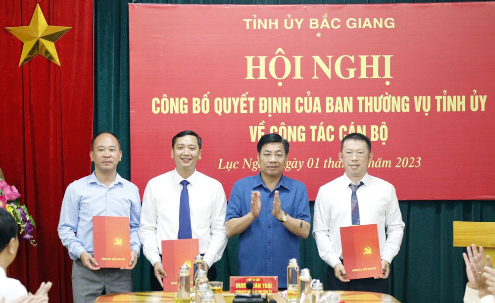 Bắc Giang: Công bố quyết định bổ nhiệm Bí thư Huyện ủy Lục Ngạn -0