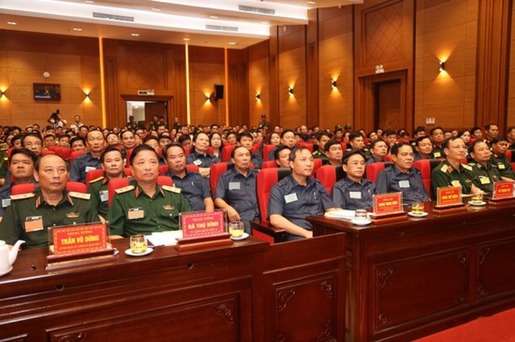 Các đại biểu tham dự lễ khai mạc diễn tập Khai mạc diễn tập khu vực phòng thủ tỉnh Hà Tĩnh năm 2023 -0