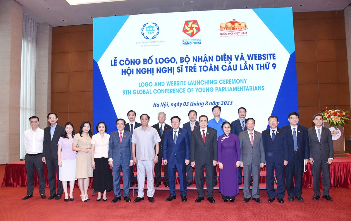 Chủ tịch Quốc hội Vương Đình Huệ dự Lễ công bố Logo, Bộ nhận diện và Website Hội nghị Nghị sĩ trẻ toàn cầu lần thứ 9 -3