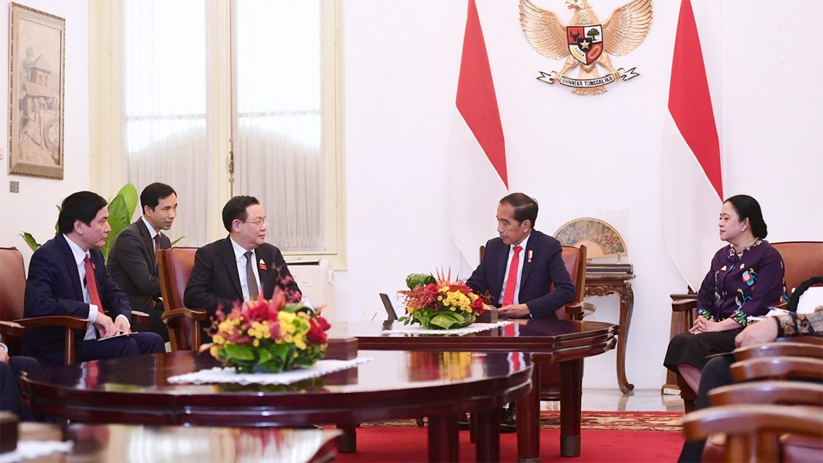 Chủ tịch Quốc hội Vương Đình Huệ hội kiến Tổng thống Indonesia Joko Widodo -0