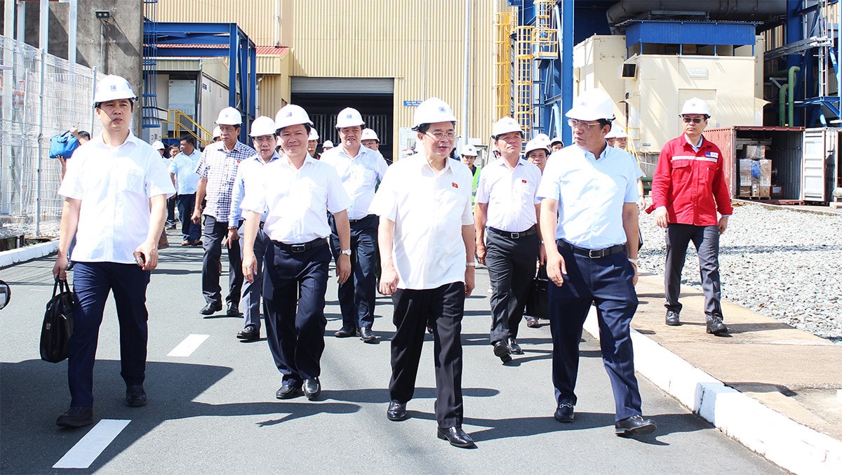 Phó Chủ tịch Quốc hội Nguyễn Đức Hải khảo sát tại Công ty Điện lực Dầu khí Cà Mau -0
