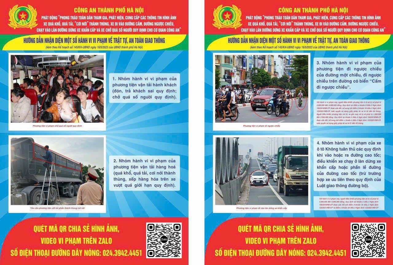 Hà Nội: Công bố đường dây nóng tiếp nhận phán ánh vi phạm giao thông -0