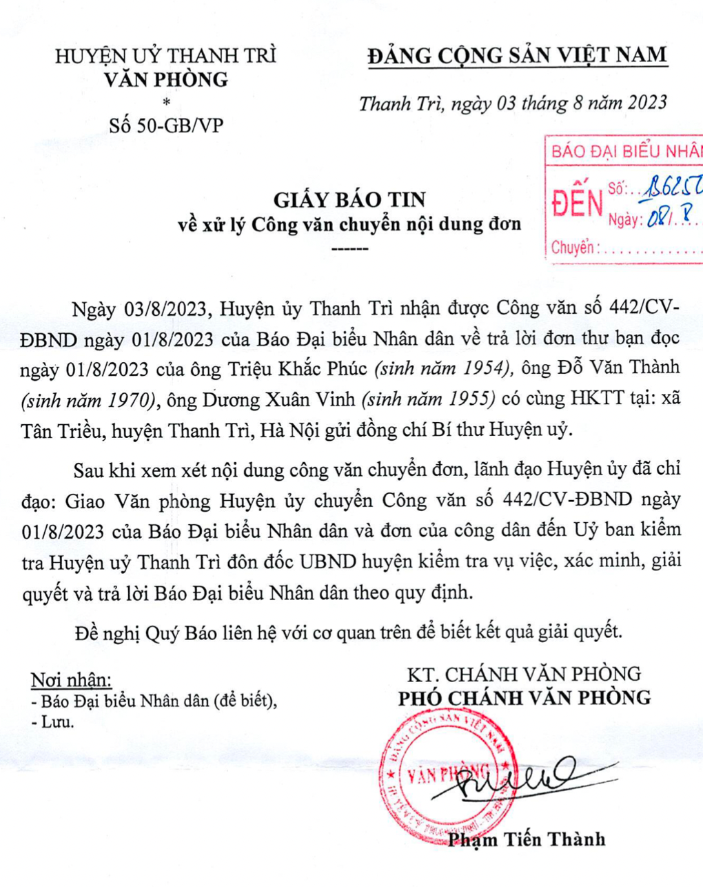 Huyện uỷ Thanh Trì -0