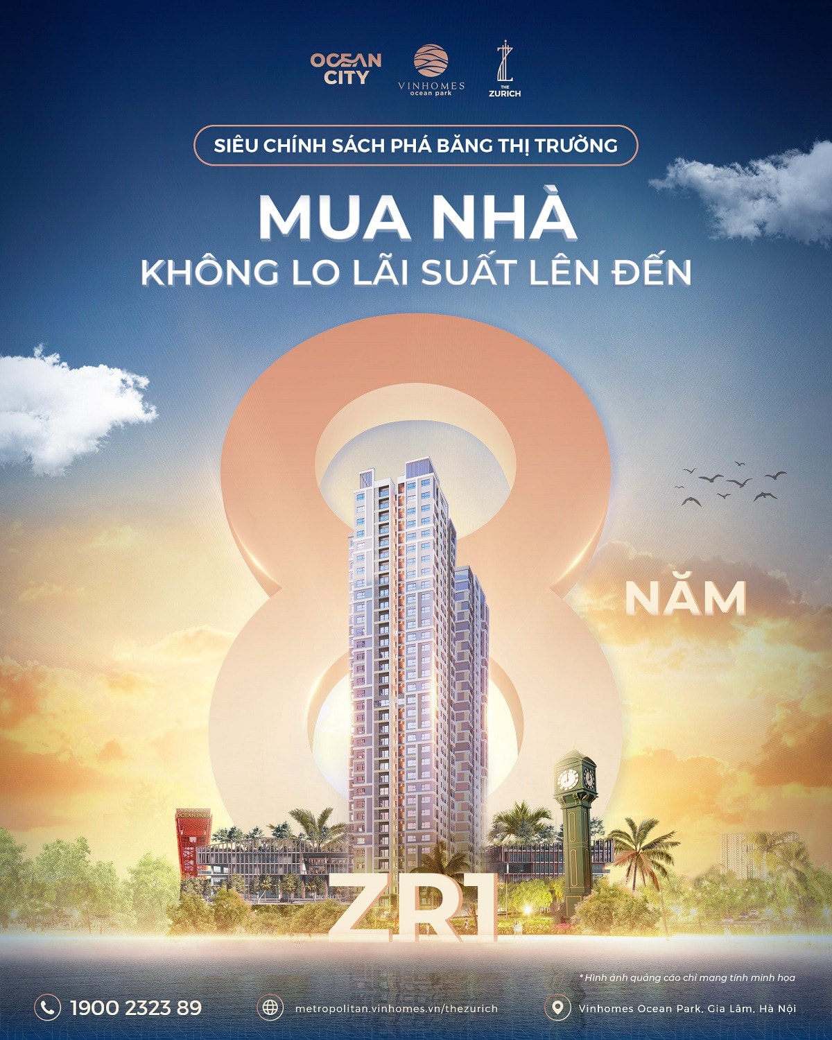 Mitsubishi và Vinhomes đồng hành áp dụng “siêu chính sách” miễn lãi 8 năm tại The Zurich 1 – Vinhomes Ocean Park 1 -0