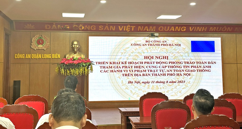 Công an Quận Long Biên (Hà Nội): Hưởng ứng phong trào 