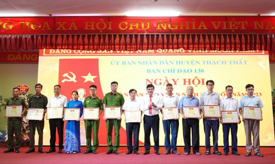 Yên Trung (Thạch Thất): Tưng bừng Ngày hội Toàn dân bảo vệ an ninh tổ quốc năm 2023 -0