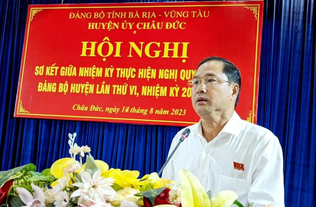 Bà Rịa – Vũng Tàu: Huyện ủy Châu Đức đạt và vượt chỉ tiêu Nghị quyết đại hội Đảng bộ đề ra