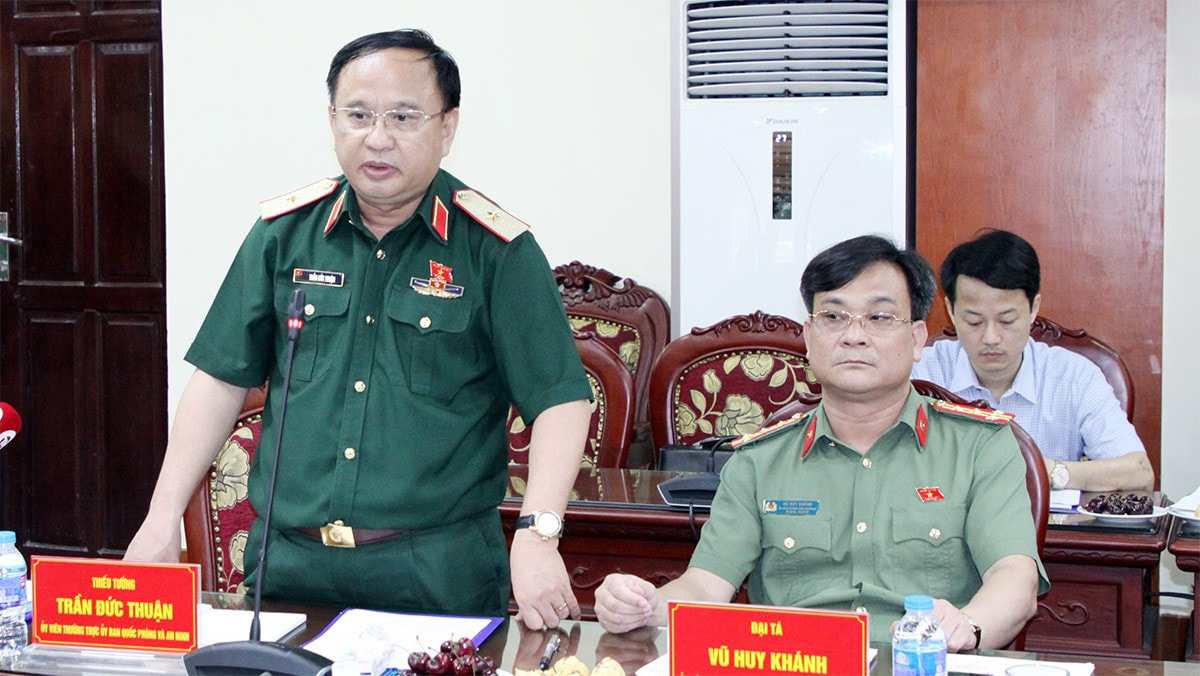 Đoàn giám sát của Ủy ban Quốc phòng và An ninh làm việc với UBND quận Hoàng Mai, TP. Hà Nội -0