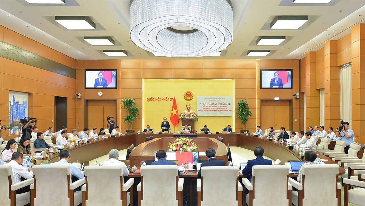 Ủy ban Thường vụ Quốc hội tiến hành giám sát về đổi mới chương trình, sách giáo khoa giáo dục phổ thông -1