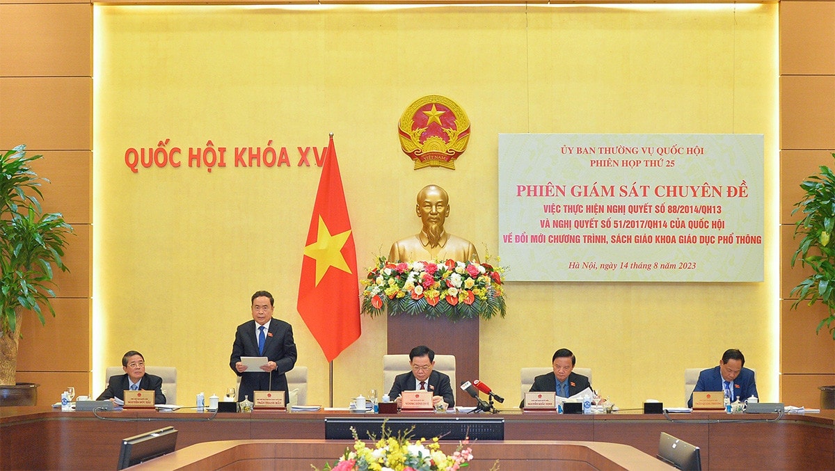 Ủy ban Thường vụ Quốc hội tiến hành giám sát về đổi mới chương trình, sách giáo khoa giáo dục phổ thông -0