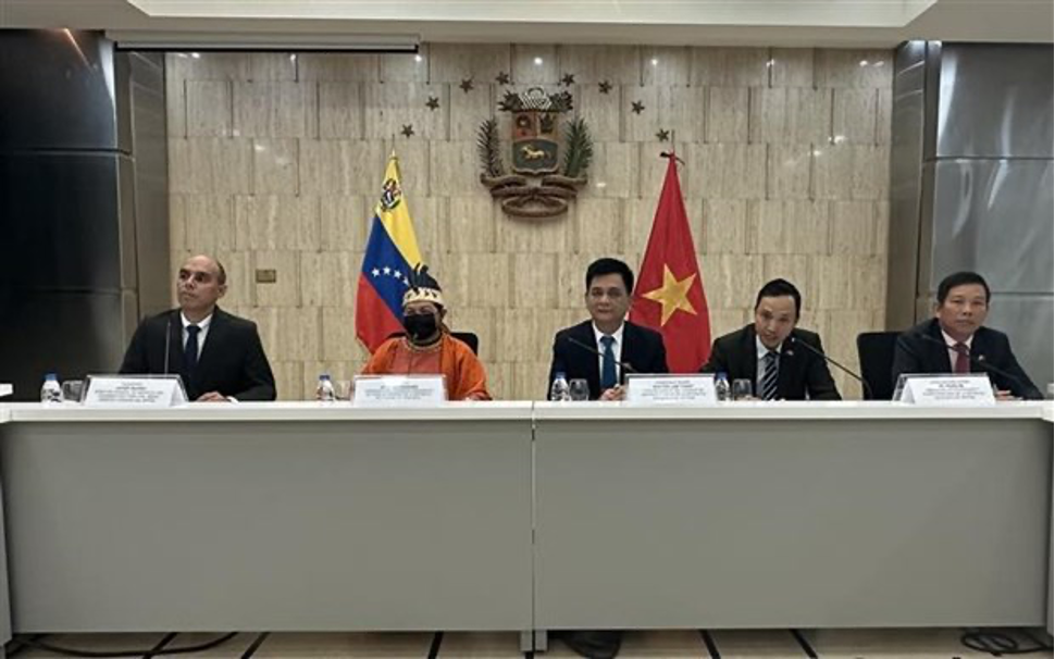 Đoàn công tác của Hội đồng Dân tộc thăm làm việc tại Venezuela, Brazil -0