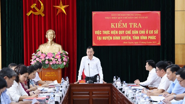 Huyện Bình Xuyên, Vĩnh Phúc: Nhận thức về dân chủ và thực hành dân chủ có nhiều chuyển biến tích cực