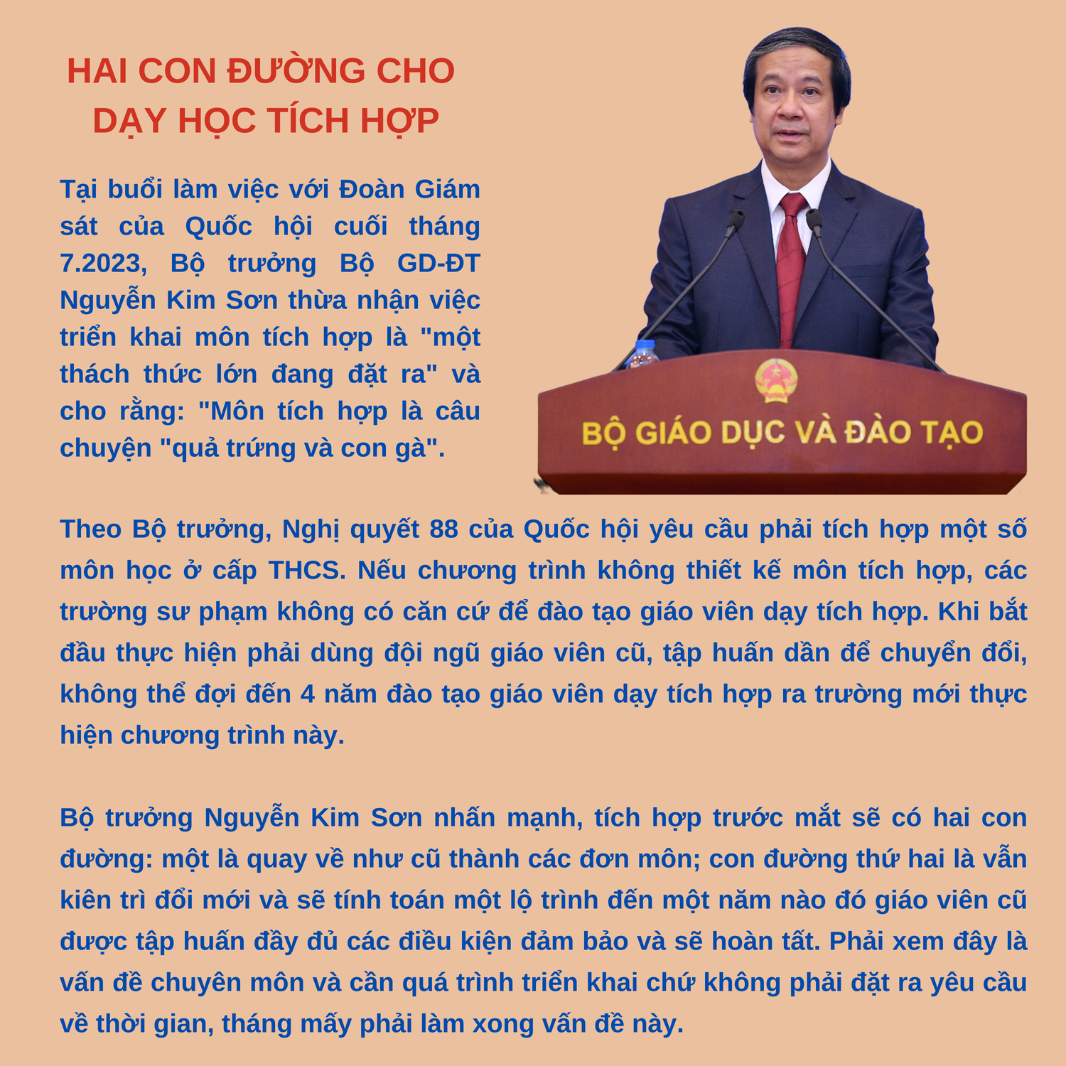 Kỳ 1: Vì sao phải thực hiện dạy học tích hợp? -0