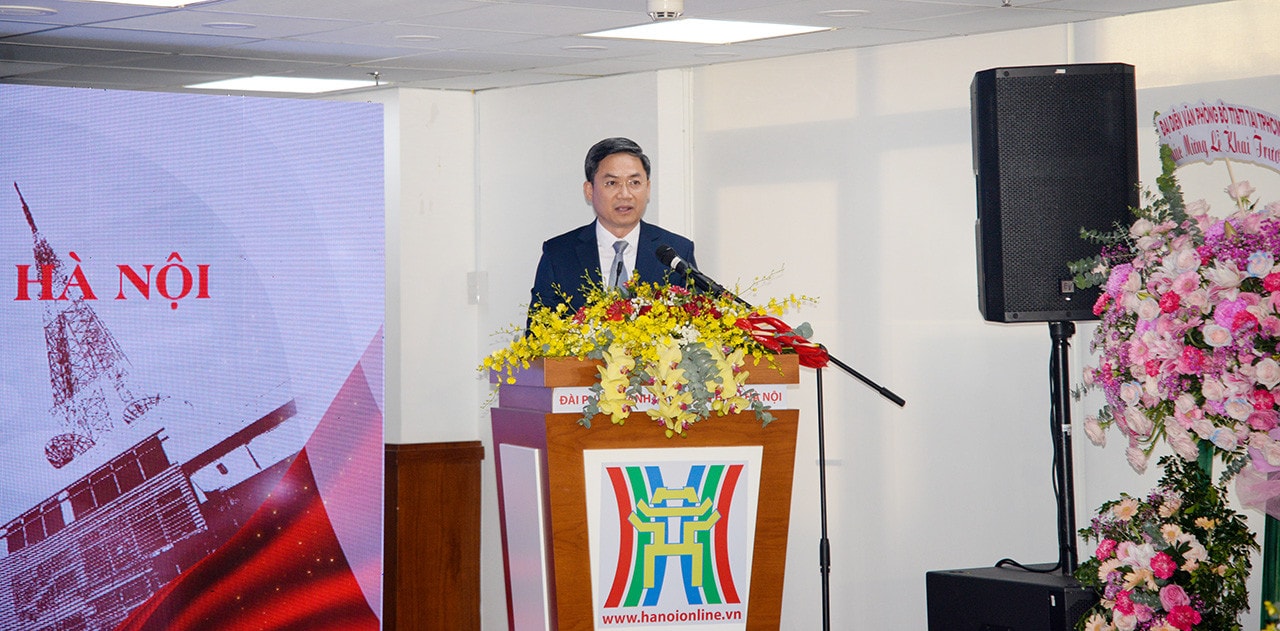 Phó Chủ tịch UBND TP Hà Nội Hà Minh Hải phát biểu tại lễ khai trương Văn phòng đại diện Đài Phát thanh - Truyền hình Hà Nội tại TP. Hồ Chí Minh Đài Phát thanh - Truyền hình Hà Nội khai trương văn phòng đại diện tại TP. Hồ Chí Minh