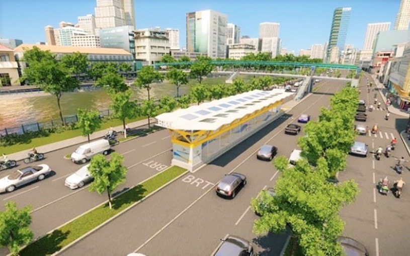 Yêu cầu dừng dự án hỗ trợ buýt nhanh BRT tại TP. Hồ Chí Minh. (INT)
