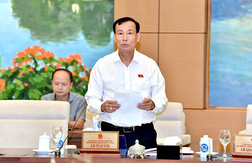 Chủ nhiệm Ủy ban Quốc phòng và An ninh Lê Tấn Tới. Ảnh: Lâm Hiển Làm rõ mối quan hệ giữa phát triển kinh tế - xã hội với quốc phòng, an ninh -0