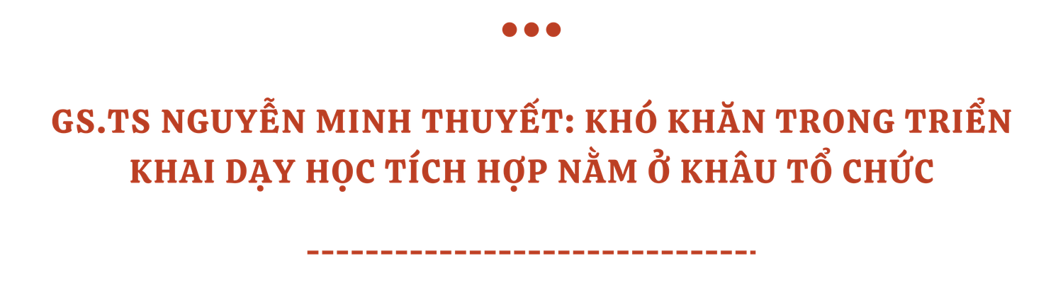 Kỳ 3 Dạy học tích hợp không sai, vậy cần sửa cái gì? -0