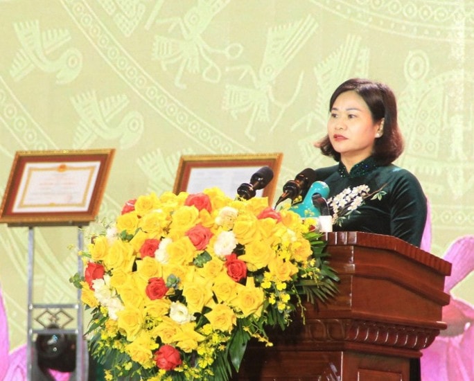 Ủy viên Trung ương Đảng, Phó Bí thư Thường trực Thành ủy Hà Nội Nguyễn Thị Tuyến (ảnh Box)