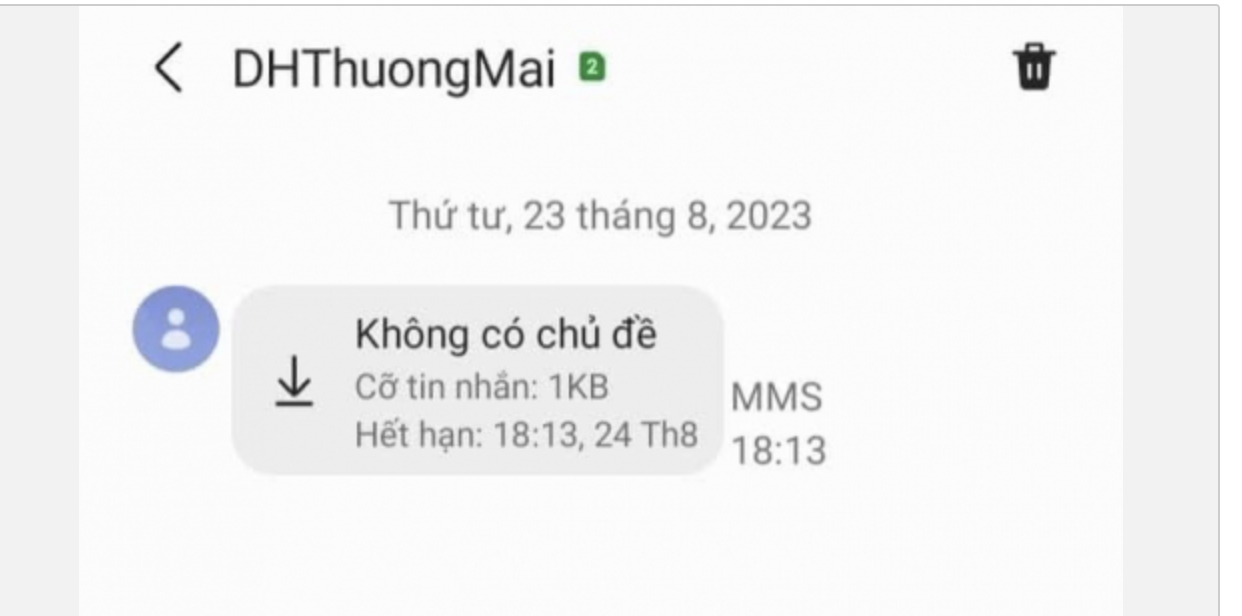 Nhiều tân sinh viên Trường ĐH Thương mại nhận được tin nhắn lạ: Nhà trường lên tiếng cảnh báo -0