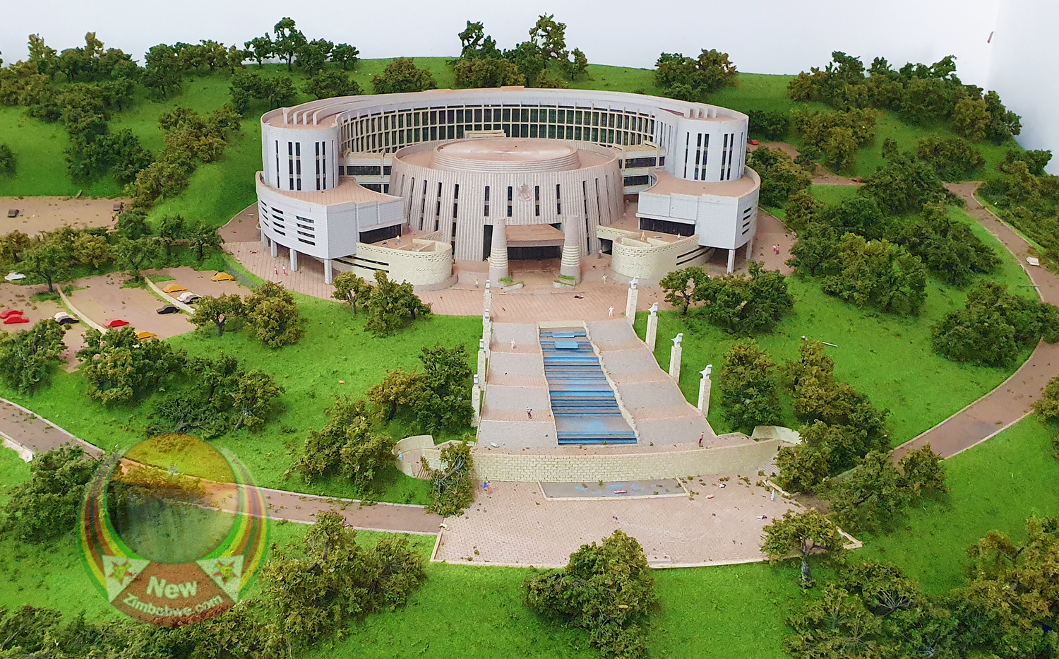 Tổng thể khu phức hợp Tòa nhà Quốc hội mới của Zimbabwe. Ảnh: New Zimbabwe