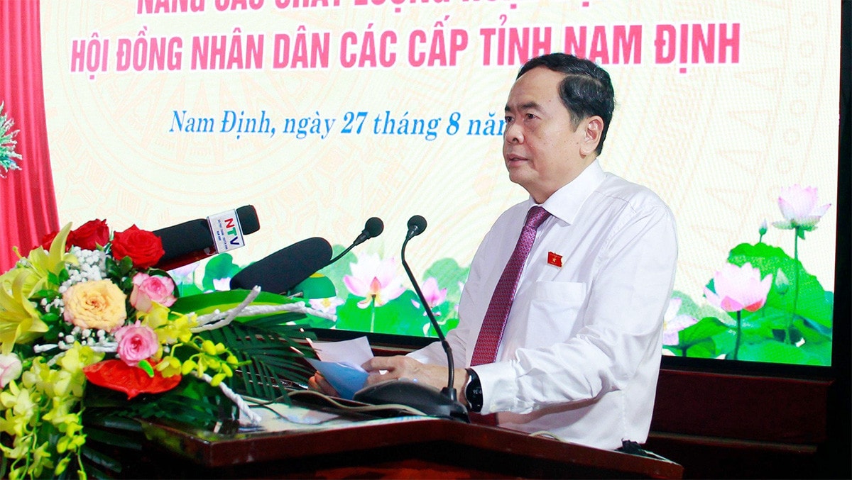 Phó Chủ tịch Thường trực Quốc hội Trần Thanh Mẫn dự Hội nghị Nâng cao chất lượng hoạt động HĐND các cấp tỉnh Nam Định -0