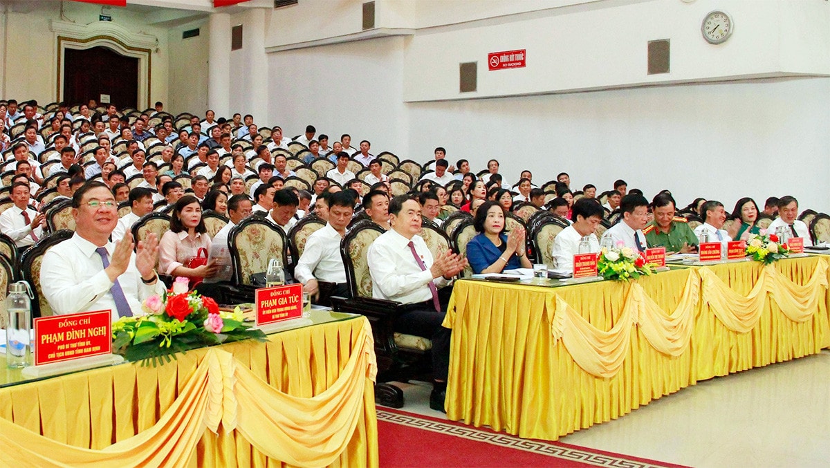 Phó Chủ tịch Thường trực Quốc hội Trần Thanh Mẫn dự Hội nghị Nâng cao chất lượng hoạt động HĐND các cấp tỉnh Nam Định -0