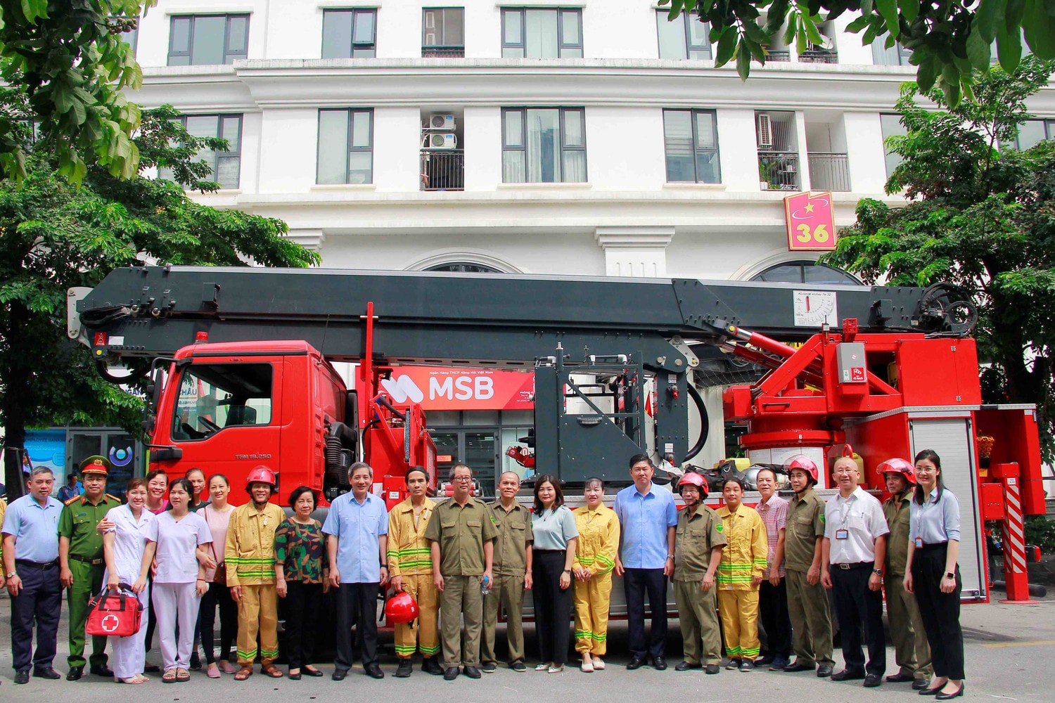 Nhà Chung cư B6 Giảng Võ ra mắt mô hình “Chung cư an toàn phòng cháy chữa cháy” -0