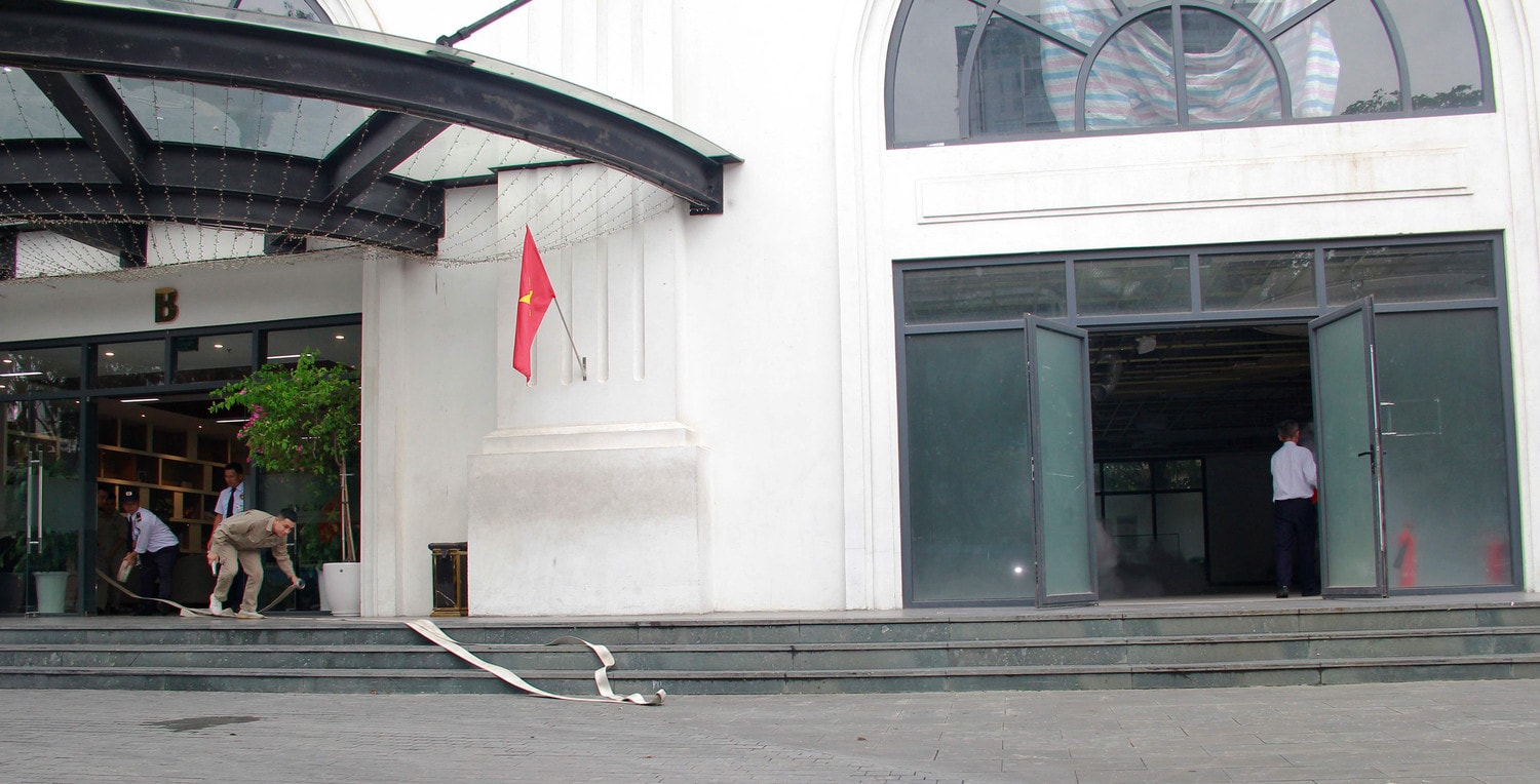Nhà Chung cư B6 Giảng Võ ra mắt mô hình “Chung cư an toàn phòng cháy chữa cháy” -0
