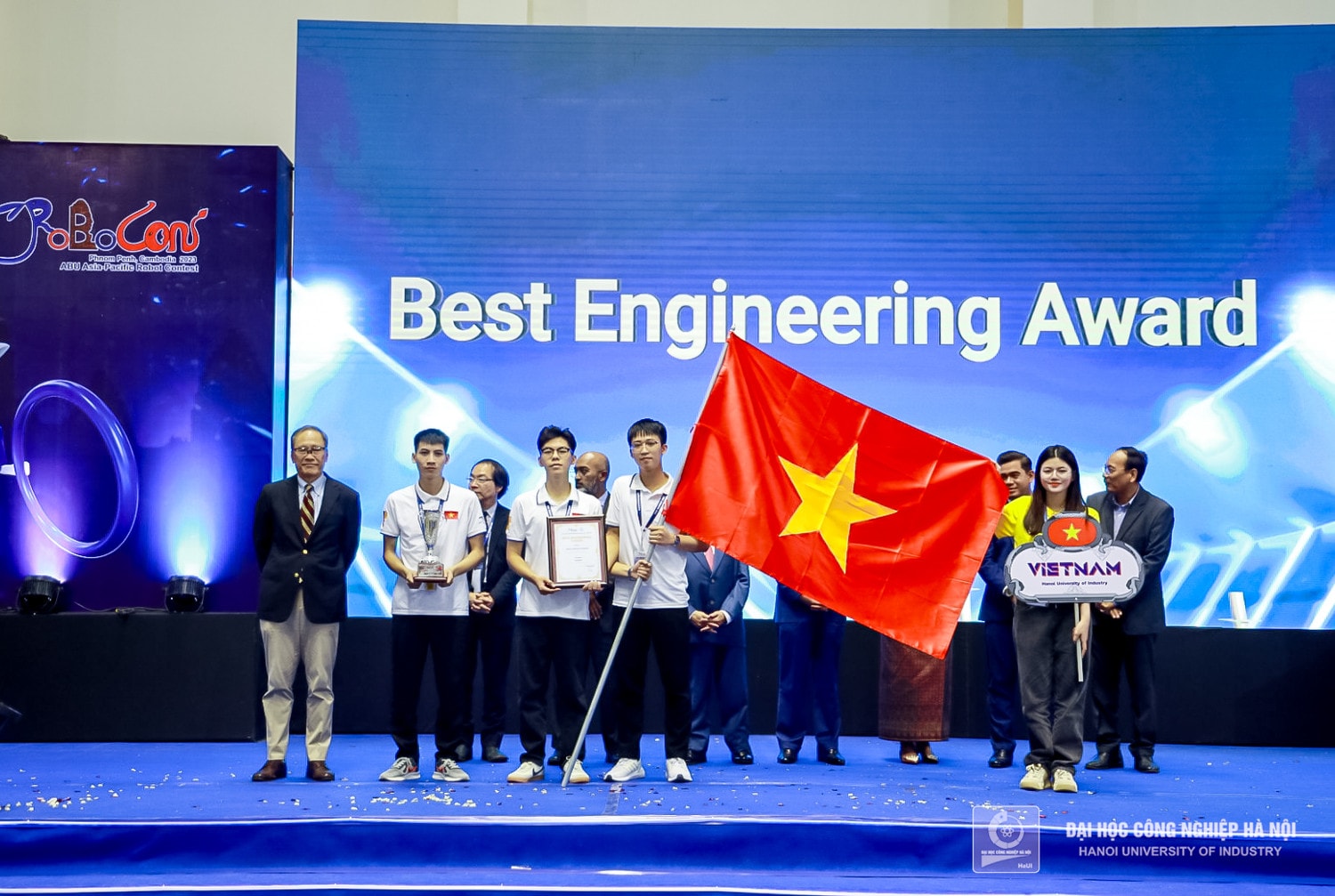  Trường Đại học Công nghiệp Hà Nội xếp hạng Ba ABU Robocon 2023 -0