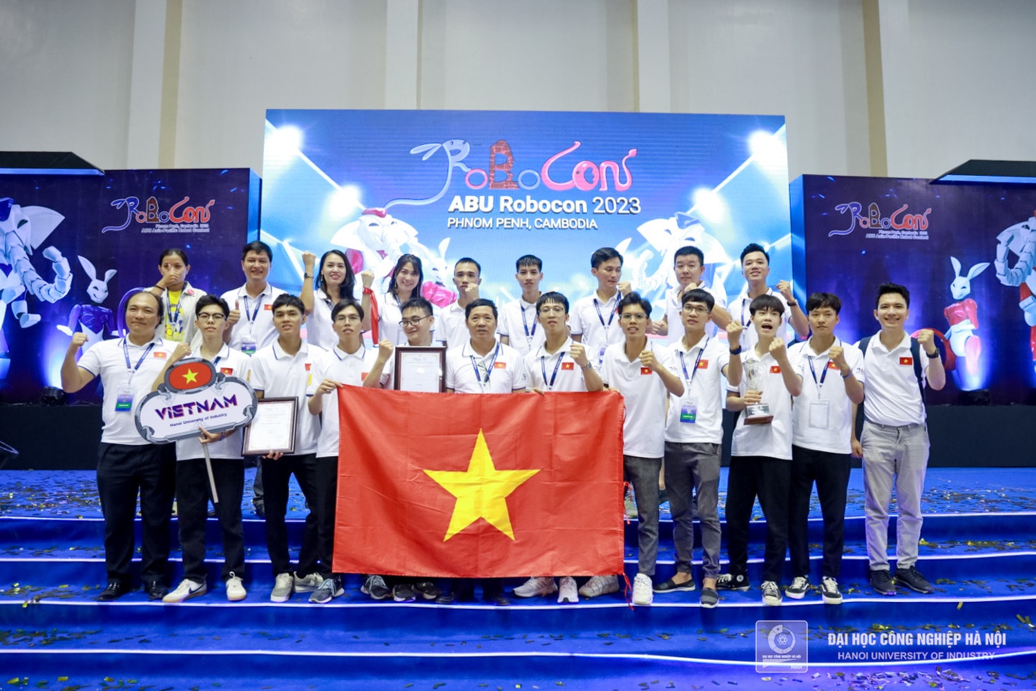  Trường Đại học Công nghiệp Hà Nội xếp hạng Ba ABU Robocon 2023 -6