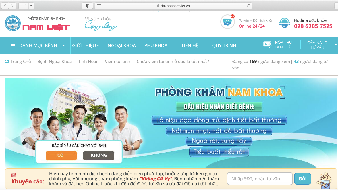 TP. Hồ Chí Minh: Phòng khám đa khoa Nam Việt bị xử phạt 200 triệu đồng, tước giấy phép hoạt động 4 tháng