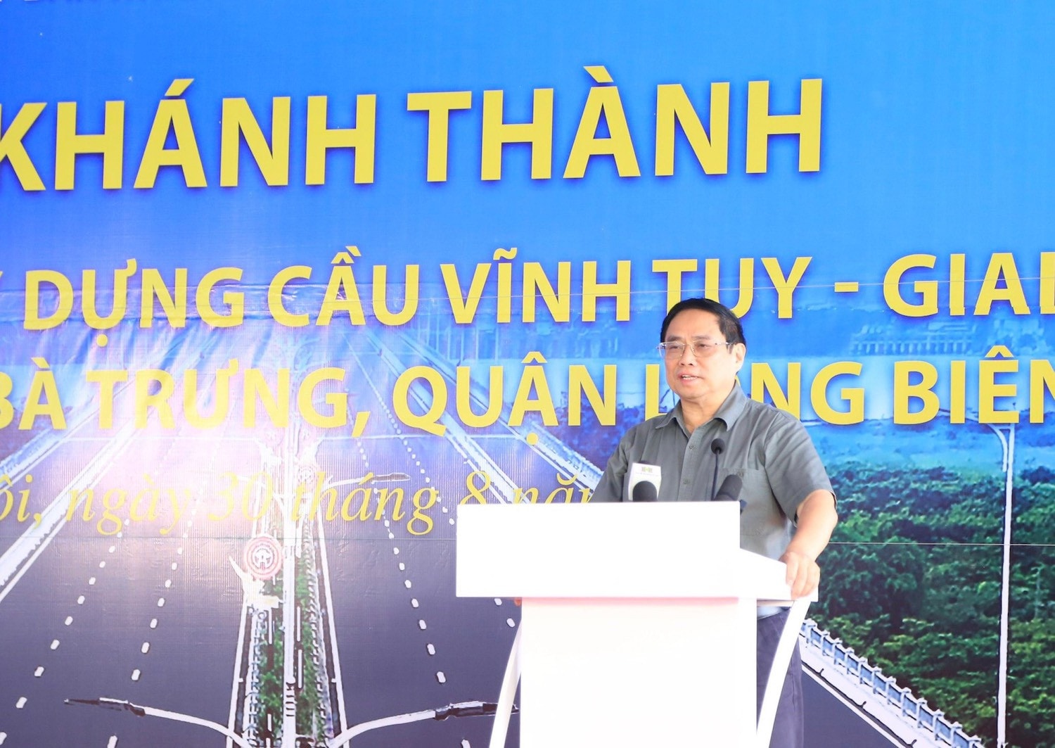 Chính thức thông xe cầu Vĩnh Tuy giai đoạn 2 -0