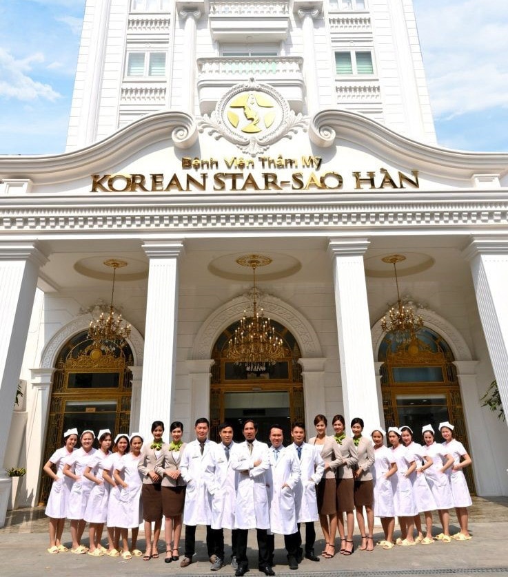 Bệnh viện thẩm mỹ Sao Hàn mang 