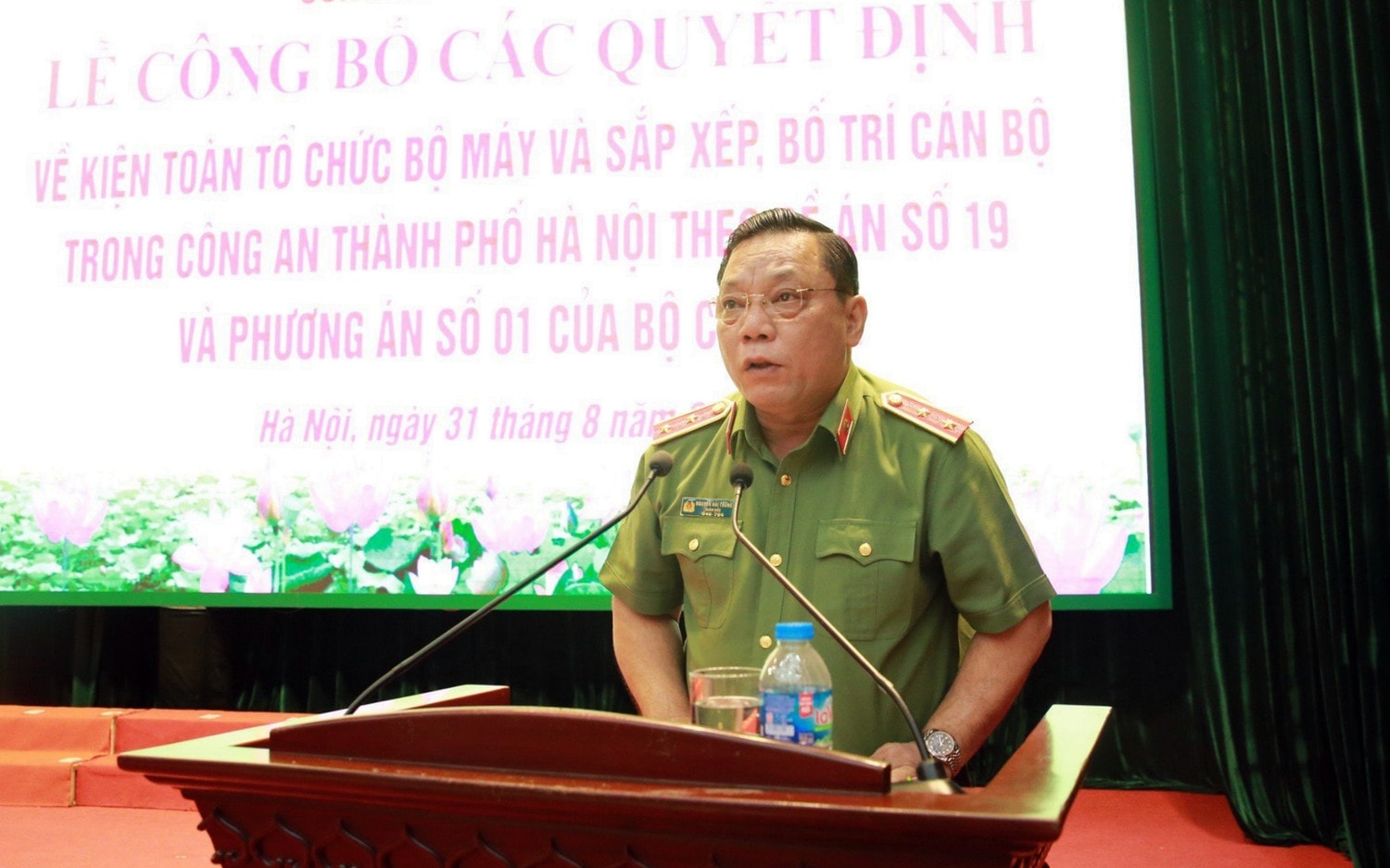 Công an thành phố Hà Nội kiện toàn bộ máy tổ chức theo đề án mới -0